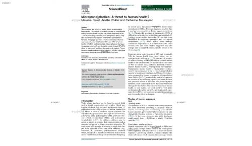 Micro(nano)plastics: A threat to human health? Messika Revel, Amélie Châtel and Catherine Mouneyrac